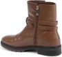 Tommy Hilfiger Bruine Leren Enkellaarsjes Gesp Detail - Thumbnail 2