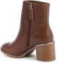 Tommy Hilfiger Bruine leren enkellaarzen - Thumbnail 2