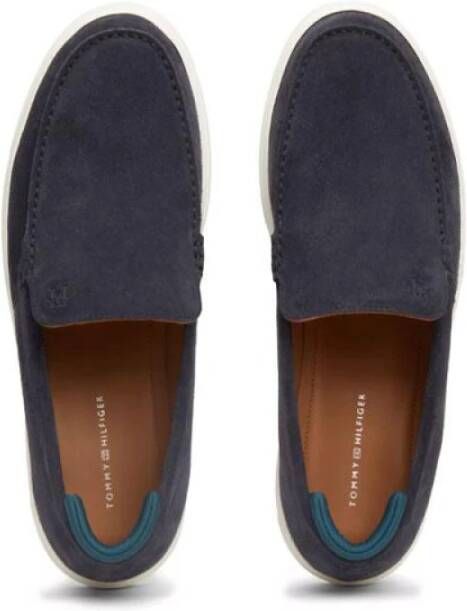 Tommy Hilfiger Casual Suède Loafer Blue Heren