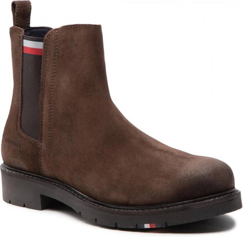 Tommy Hilfiger Chelsea-laarzen Bruin Heren