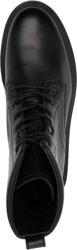 Tommy Hilfiger Chunky Zwarte Enkellaarsjes Casual Stijl Black Heren
