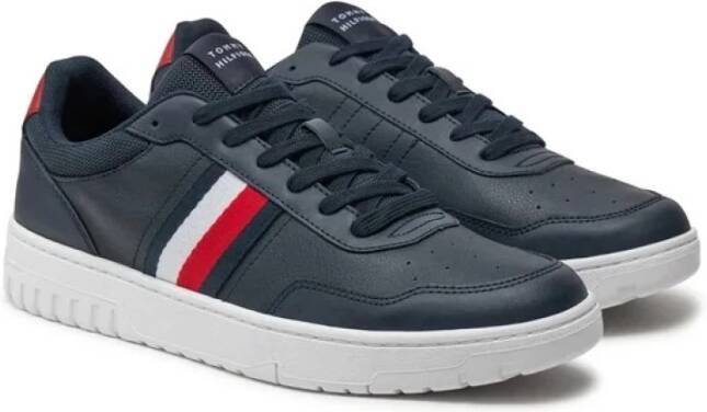 Tommy Hilfiger Plateausneakers TH BASKET CORE LITE vrijetijdsschoen lage schoen veterschoen met gepolsterde schacht - Foto 4