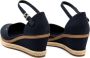 Tommy Hilfiger Dames Marineblauwe Basis Gesloten Teen Mid Wedge Blue Dames - Thumbnail 5