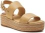 TOMMY HILFIGER Espadrilles Dames Mid Wedge Sandal Maat: 39 Materiaal: Katoen Kleur: Beige - Thumbnail 10