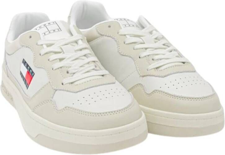 Tommy Hilfiger Eenvoudig Ontwerp Sneakers Beige Heren