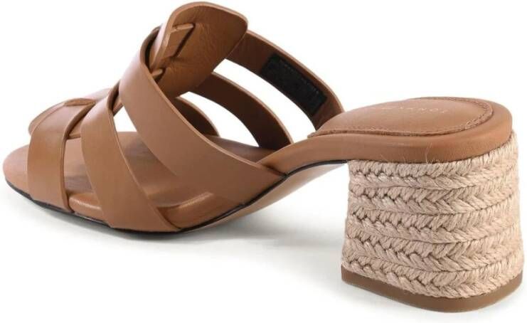 Tommy Hilfiger Elegante Gevlochten Sandalen met Hak