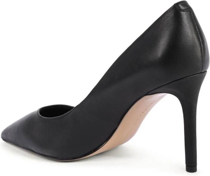 Tommy Hilfiger Elegante Zwarte Leren Hakken