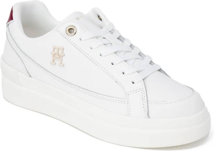Tommy Hilfiger Elevated Court Sneakers Herfst Winter Collectie White Dames