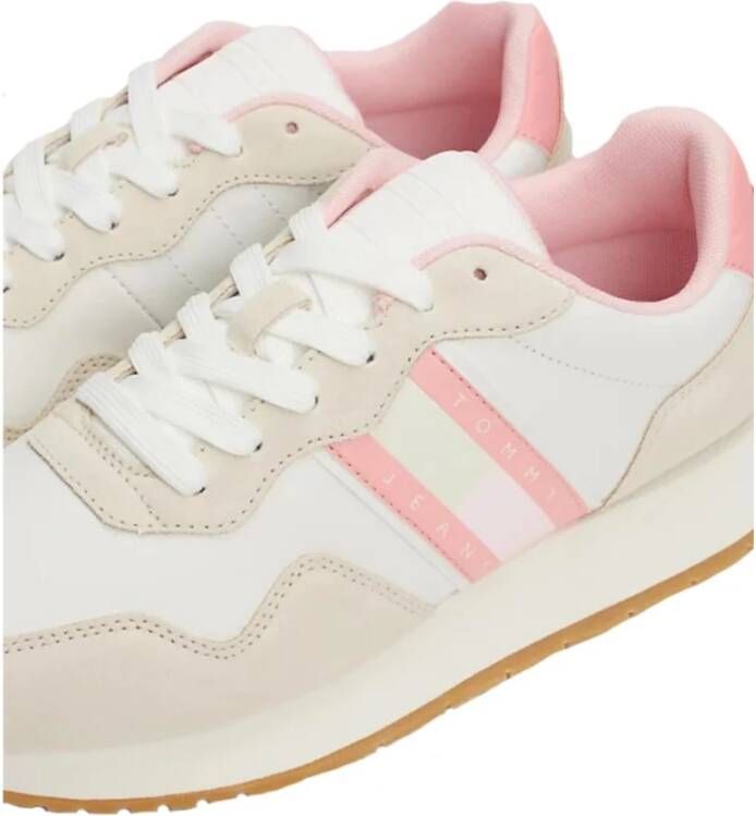 Tommy Hilfiger Eva Runner Mat Mix Sneakers Pink Dames