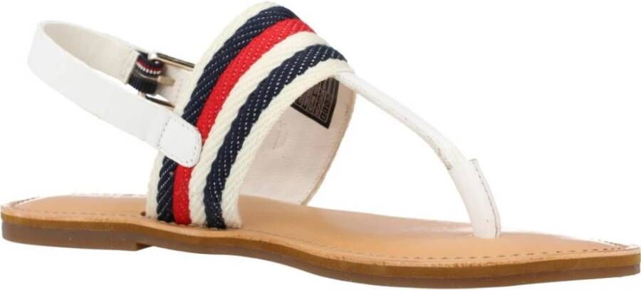 Tommy Hilfiger Stijlvolle Platte Sandalen White Dames
