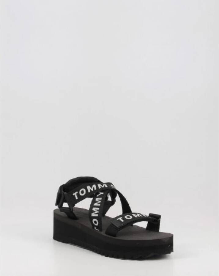 Tommy Hilfiger Flat Sandals Zwart Dames