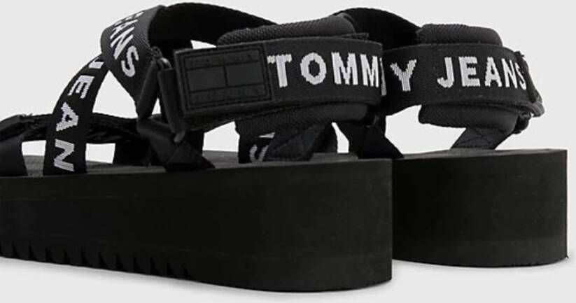 Tommy Hilfiger Flat Sandals Zwart Dames