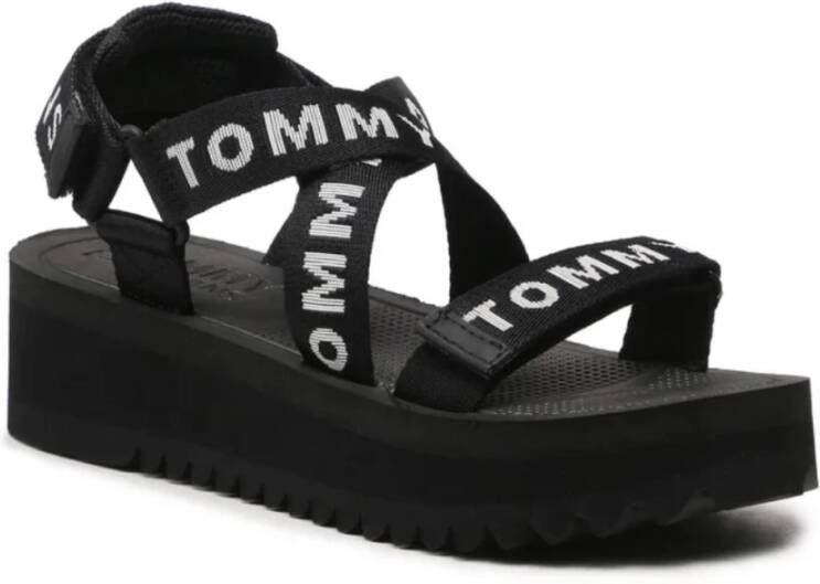 Tommy Hilfiger Flat Sandals Zwart Dames