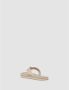 Tommy Hilfiger Stijlvolle Webbing Sandal Flip Flops Beige Dames - Thumbnail 12