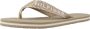 Tommy Hilfiger Stijlvolle Webbing Sandal Flip Flops Beige Dames - Thumbnail 3