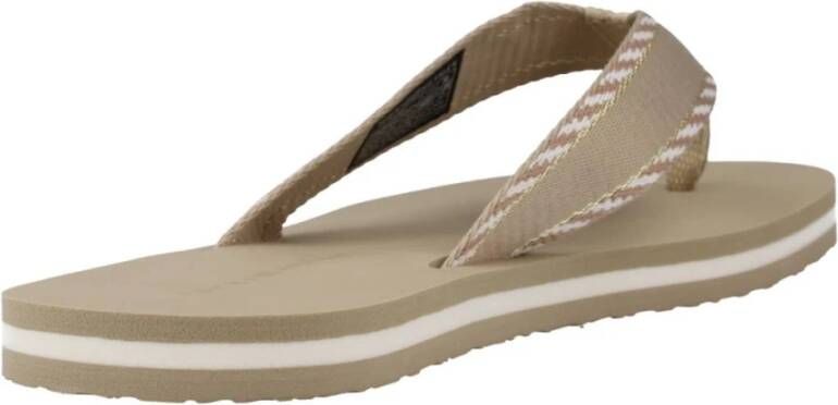 Tommy Hilfiger Flip Flops Beige Dames