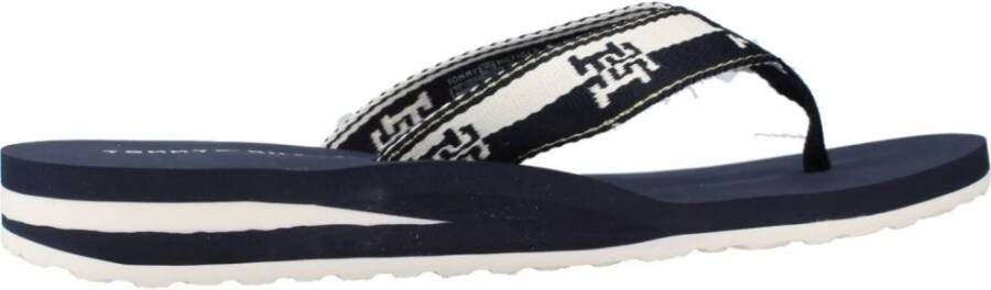 Tommy Hilfiger Colorblock Webbing Flip Flops Blue Dames