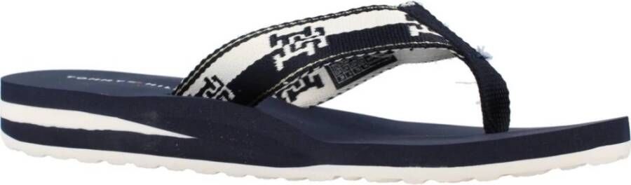 Tommy Hilfiger Colorblock Webbing Flip Flops Blue Dames