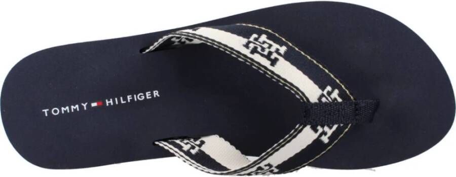 Tommy Hilfiger Colorblock Webbing Flip Flops Blue Dames