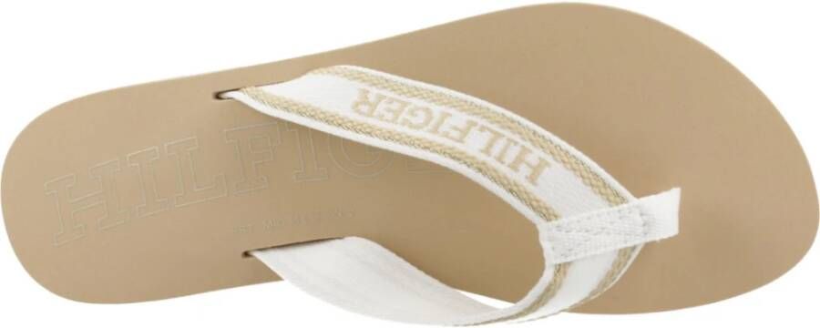 Tommy Hilfiger Stijlvolle Strandsandalen voor Vrouwen White Dames