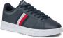 Tommy Hilfiger Leren Sneakers met Contrast Zool Blue Heren - Thumbnail 3