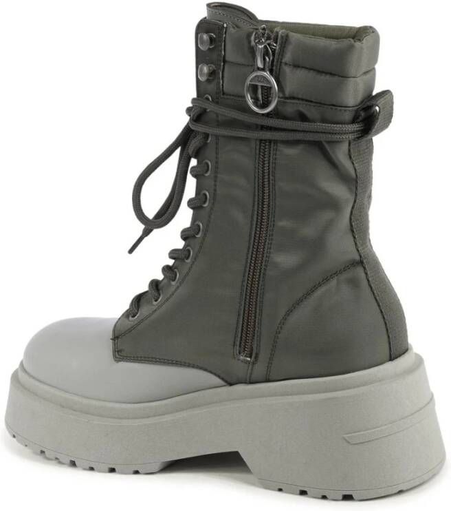 Tommy Hilfiger Grijze Platform Combat Boots