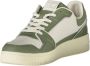 Tommy Hilfiger Groene Leren Heren Sneaker Dynamische Rand - Thumbnail 2