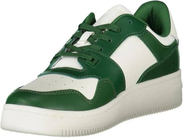 Tommy Hilfiger Groene leren sneakers