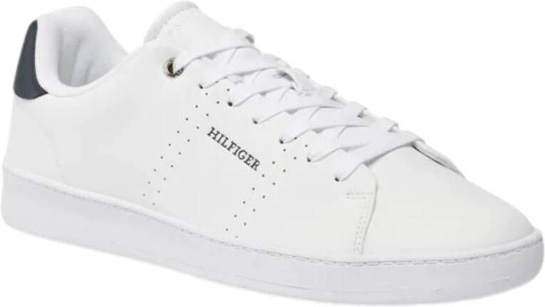 Tommy Hilfiger Heren Court Cup Lederen Sneakers White Heren