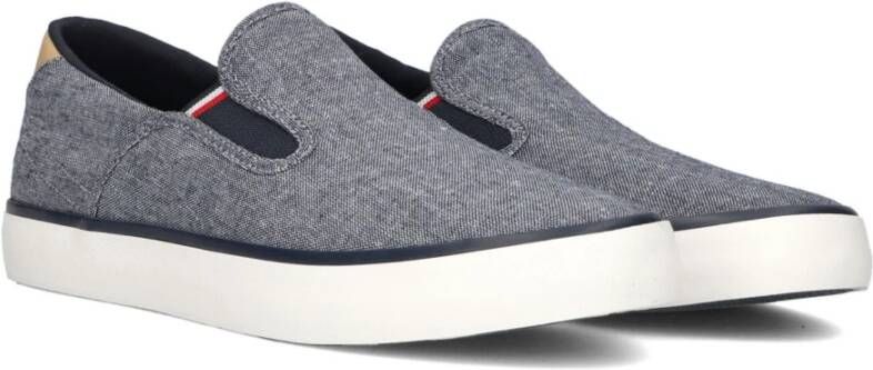 Tommy Hilfiger Heren Instappers Chambray Stijl Blue Heren