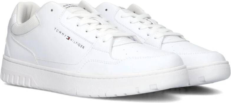 Tommy Hilfiger Sneakers TH BASKET CORE LEATHER ESS met gepolsterde schaprand vrijetijdsschoen lage schoen veterschoen - Foto 5