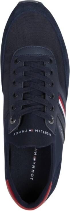 Tommy Hilfiger iconic sock runner mix shoe Blauw Heren