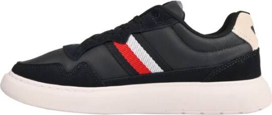 Tommy Hilfiger Iconische lage model leren sneakers Blue Heren