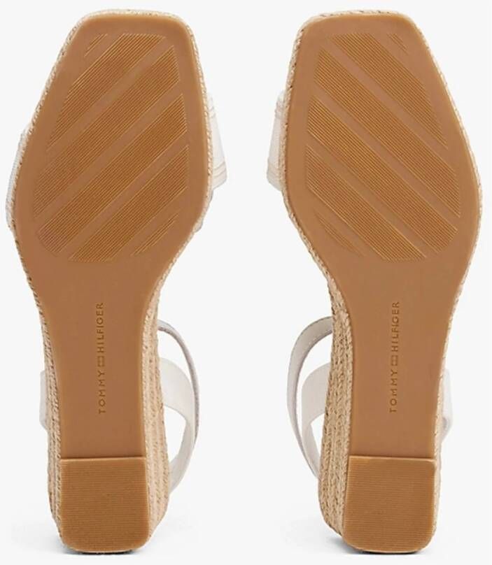 Tommy Hilfiger Katoenen Sleehak Sandalen met Enkelband