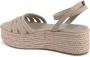 TOMMY HILFIGER Sandalen Dames Essential Basic Flatform Maat: 41 Materiaal: Leer Kleur: Beige - Thumbnail 9