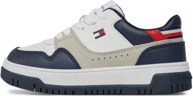 Tommy Hilfiger Kleurblok PU Leren Sneakers Multicolor Dames