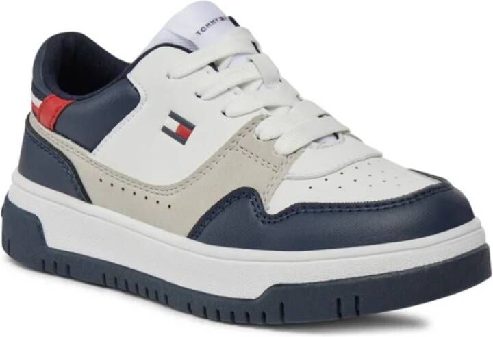 Tommy Hilfiger Kleurblok PU Leren Sneakers Multicolor Dames