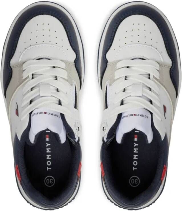 Tommy Hilfiger Kleurblok PU Leren Sneakers Multicolor Dames
