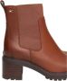 Tommy Hilfiger Middelhoge leren Chelsea laarzen Bruin Brown Dames - Thumbnail 9