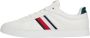 Tommy Hilfiger Sportieve leren sneaker met groene accenten White Heren - Thumbnail 9