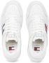 Tommy Hilfiger Sportieve witte vetersneakers met contrastdetails en logoprint White Heren - Thumbnail 3