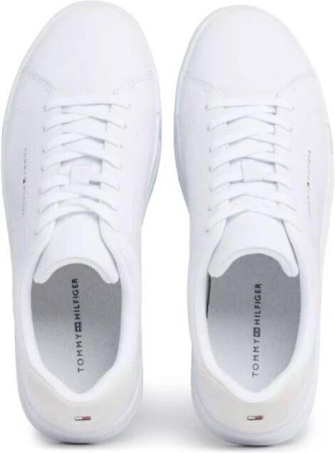 Tommy Hilfiger Leren Court Schoenen White Heren