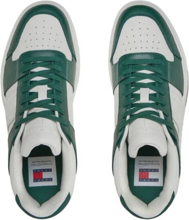Tommy Hilfiger Leren Cupsole Sneakers voor Mannen Multicolor Heren