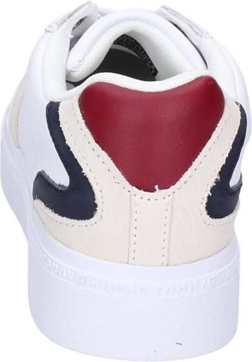 Tommy Hilfiger Leren Dames Sneakers Stijlvolle Schoenen Multicolor Dames