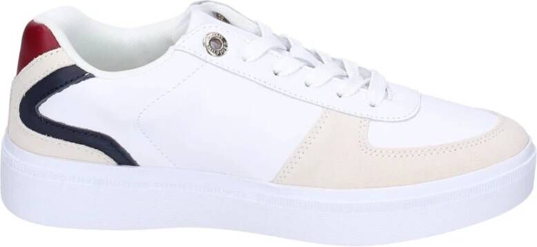 Tommy Hilfiger Leren Dames Sneakers Stijlvolle Schoenen Multicolor Dames