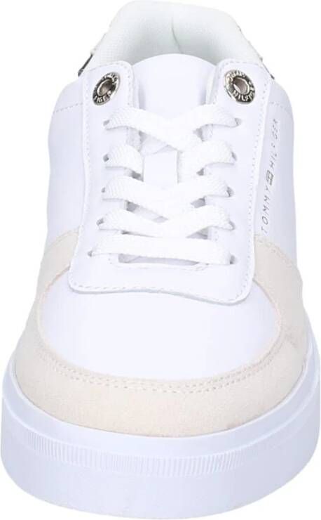 Tommy Hilfiger Leren Dames Sneakers Stijlvolle Schoenen Multicolor Dames
