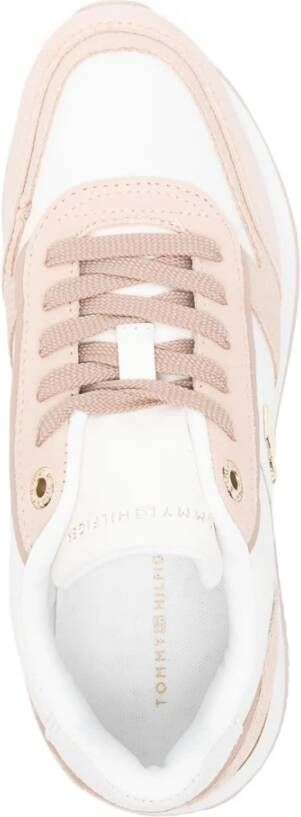 Tommy Hilfiger Leren en suède running sneakers