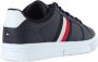 Tommy Hilfiger Leren Sneakers met Contrast Zool Blue Heren - Thumbnail 3