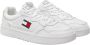 Tommy Hilfiger Leren Sneakers met Verwijderbare Binnenzool White Heren - Thumbnail 2
