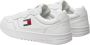 Tommy Hilfiger Leren Sneakers met Verwijderbare Binnenzool White Heren - Thumbnail 3